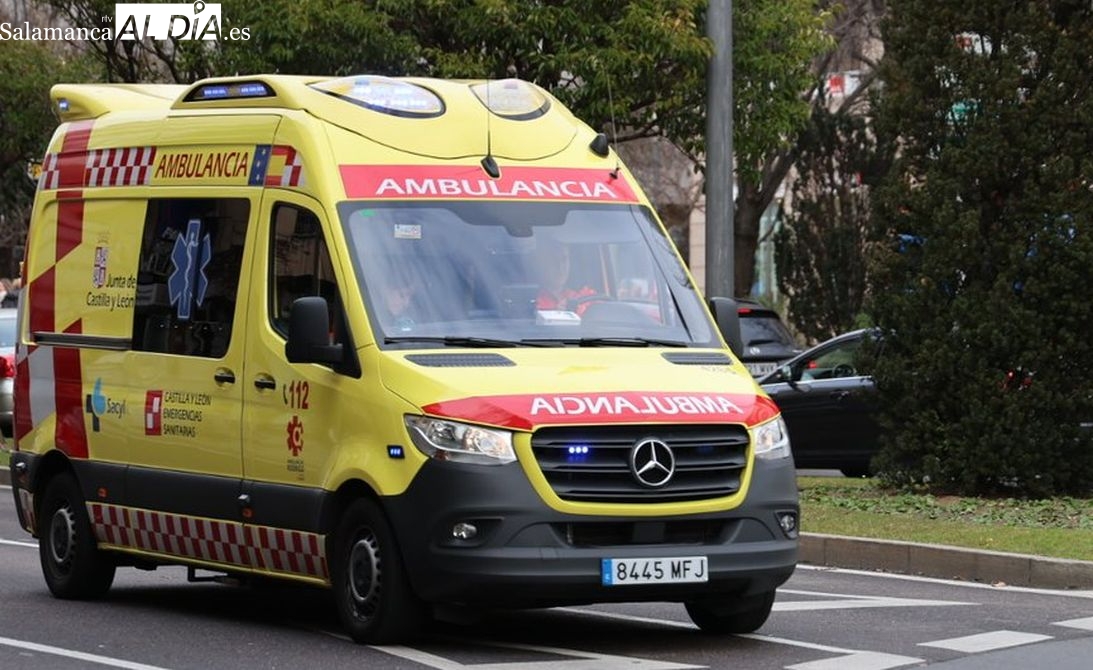 Motoristas heridos en un accidente en la N-620 salmantina