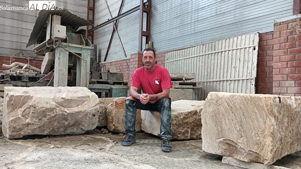 Carlos Sanchón, cantero de Villamayor