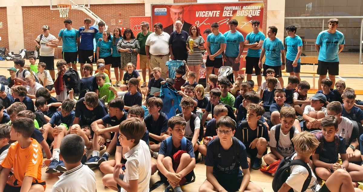 Vicente del Bosque en su Campus de Carbajosa