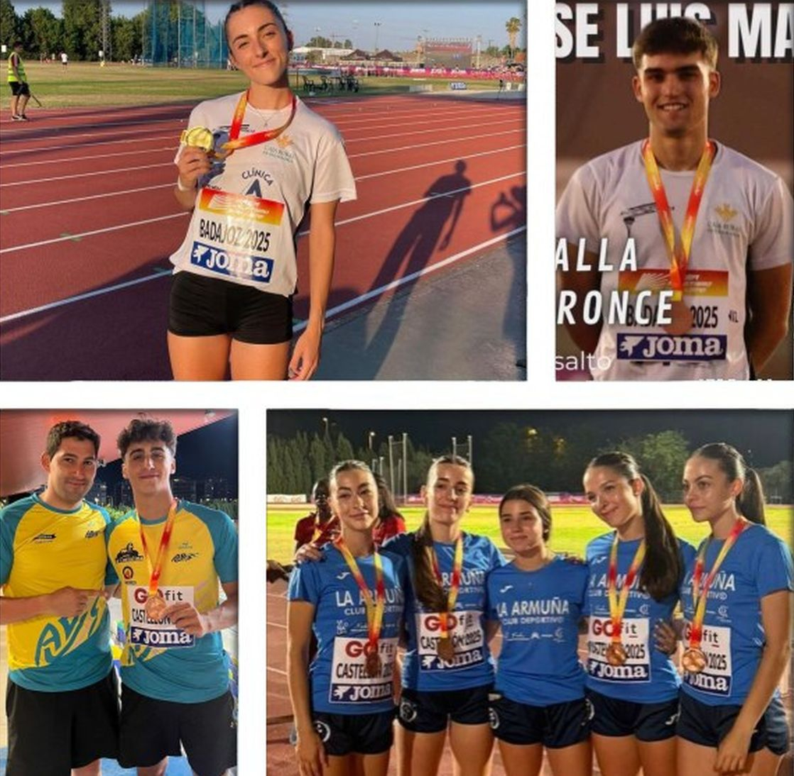 El atletismo de Salamanca logra 4 medallas en los nacionales sub-18 y sub-23