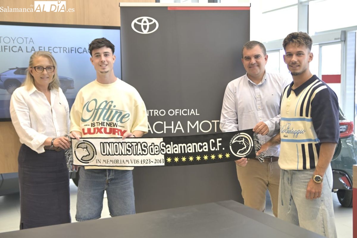 Unionistas presenta a sus fichajes Gabri Palmero y Juanje Rodríguez