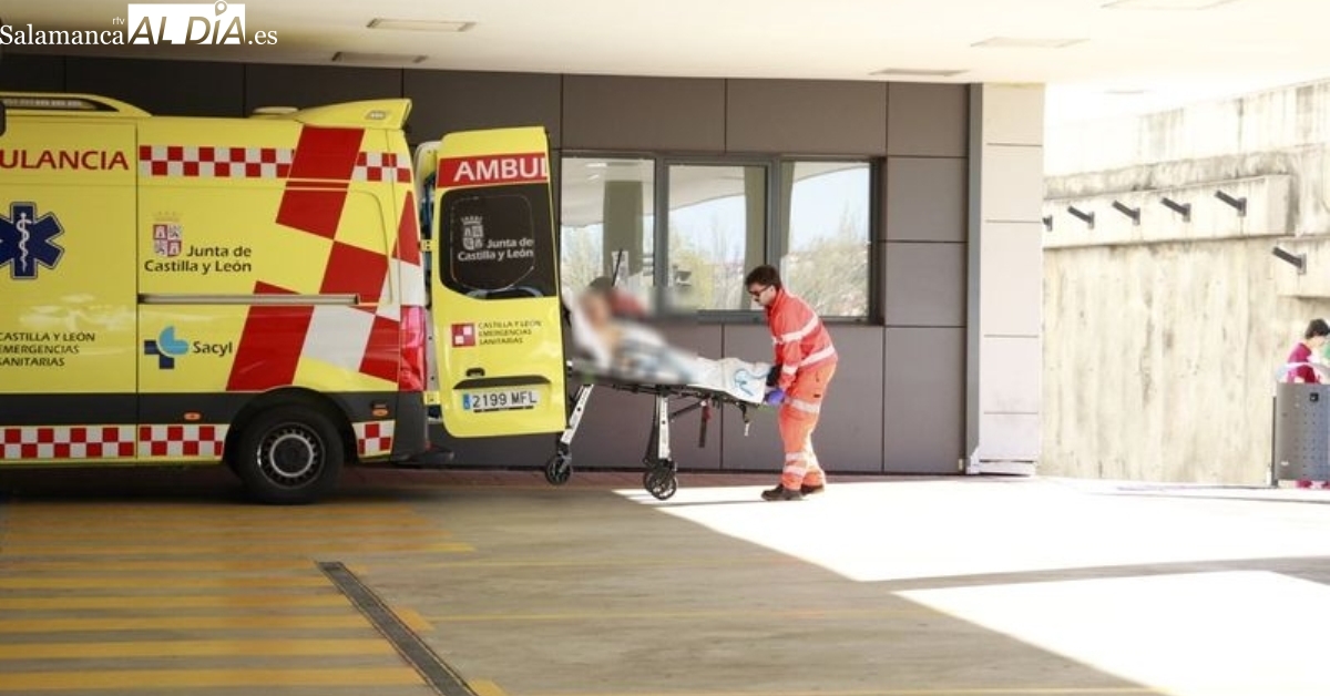 Herido un motorista en Salamanca tras chocar con una bicicleta