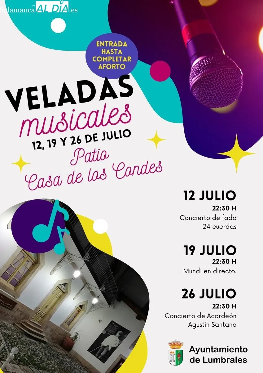 Concierto en el patio de la Casa de los Condes en 2022
