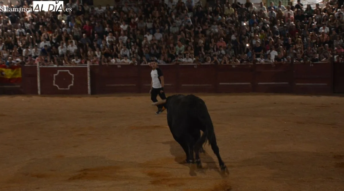 Foto 9 - El Concurso de Recortes llena la plaza de Lumbrales de p&uacute;blico y de expectaci&oacute;n