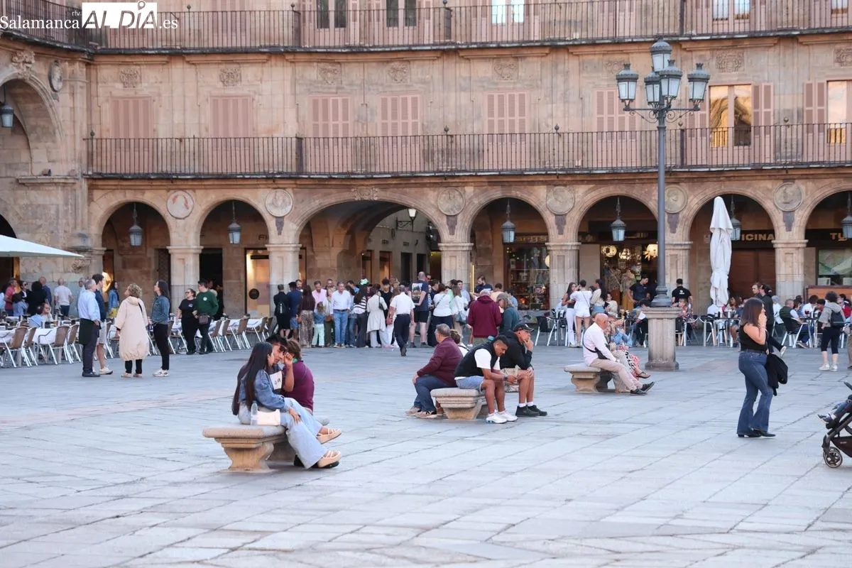 Ambiente en Salamanca en esta tarde de domingo, último día de agosto. Foto: David Sañudo