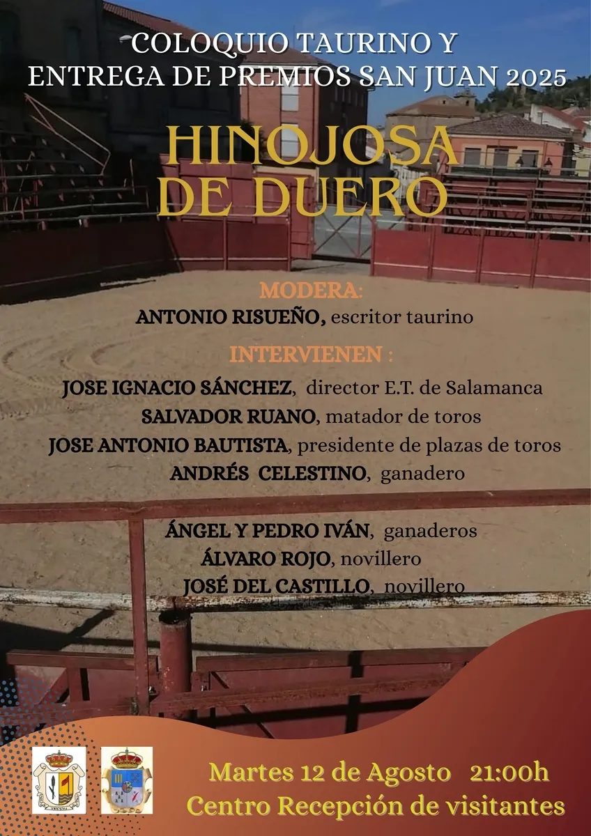 Foto 2 - Hinojosa de Duero acoger&aacute; un coloquio taurino con la entrega de los premios San Juan 2025