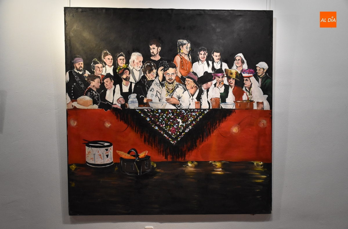 La Casa de la Cultura acoge el cuadro ‘La primera cena charra’ del proyecto Berrako