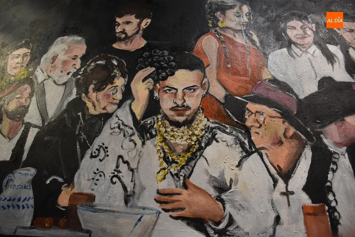 Foto 7 - La Casa de la Cultura acoge el cuadro &lsquo;La primera cena charra&rsquo; del proyecto Berrako