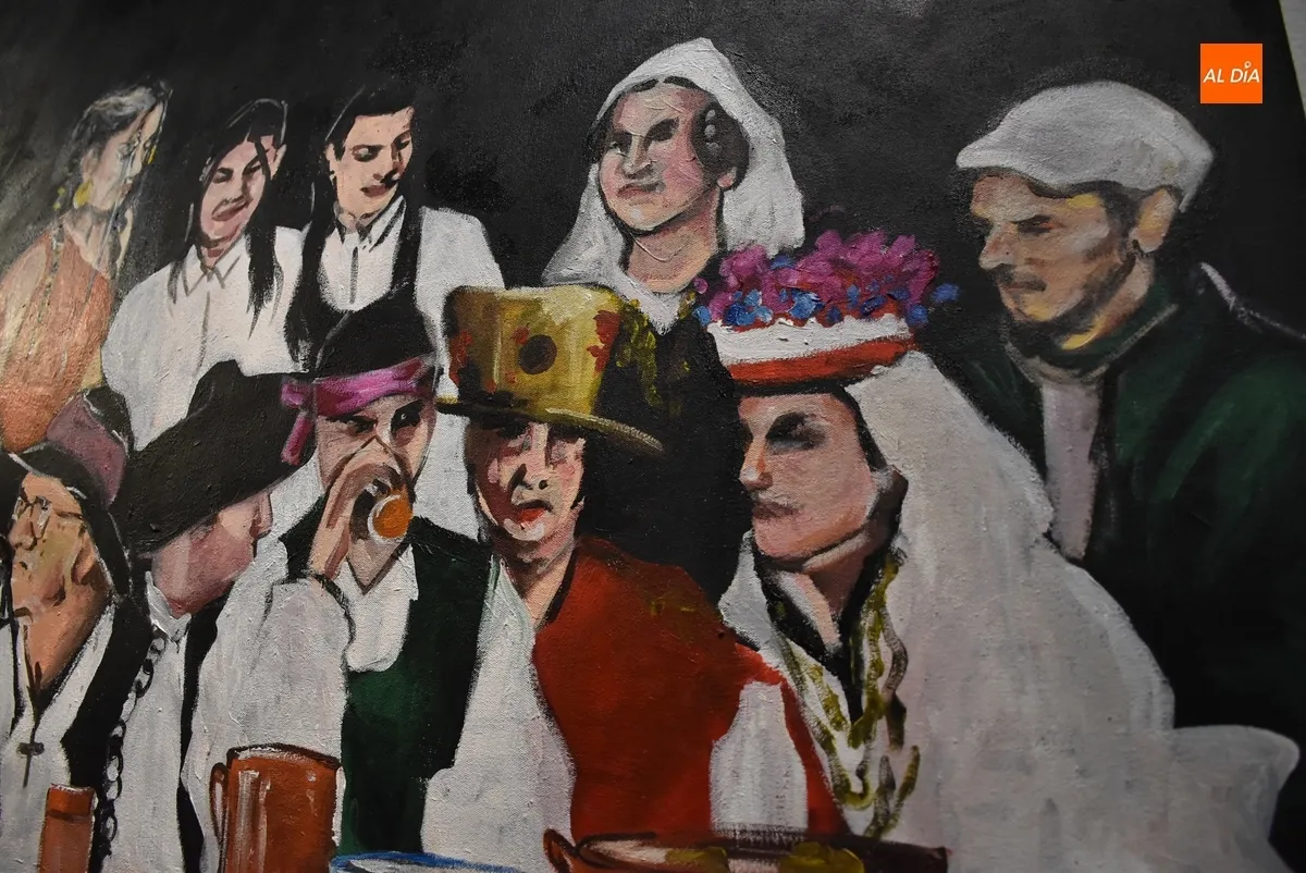 Foto 8 - La Casa de la Cultura acoge el cuadro &lsquo;La primera cena charra&rsquo; del proyecto Berrako
