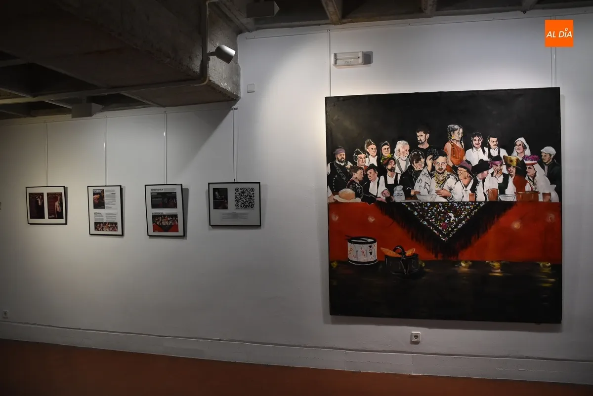 Foto 2 - La Casa de la Cultura acoge el cuadro &lsquo;La primera cena charra&rsquo; del proyecto Berrako