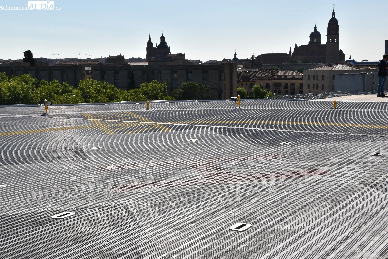 Rapidez y coordinación para salvar vidas: así es el protocolo del helipuerto que hay en el Hospital de Salamanca
