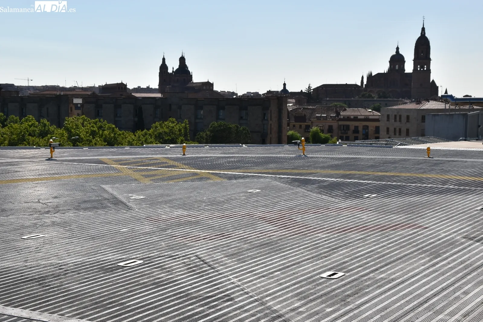 Rapidez y coordinación para salvar vidas: así es el protocolo del helipuerto que hay en el Hospital de Salamanca