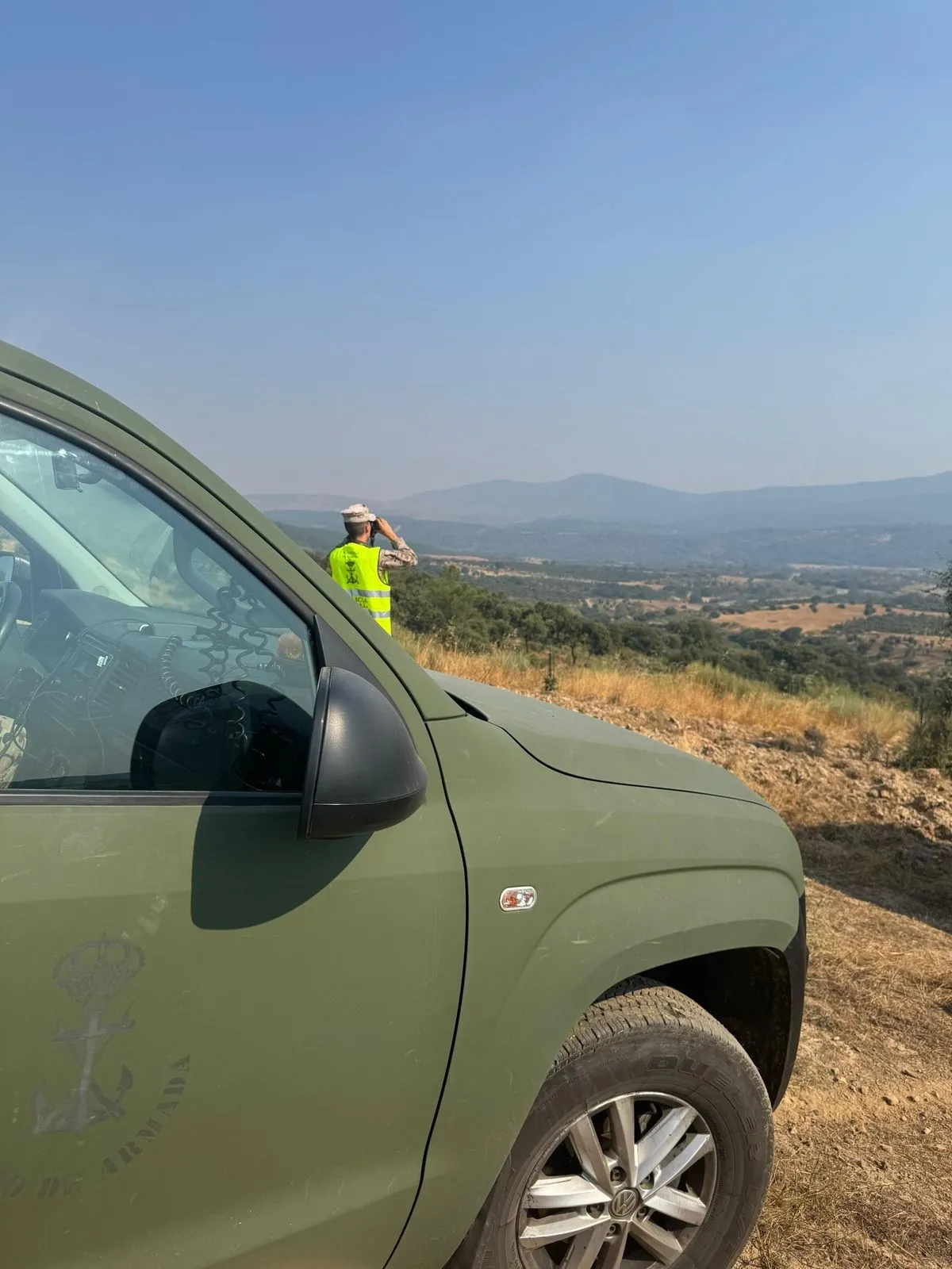 Despliegue de la Armada en Salamanca, Ávila y Cáceres por los incendios. Fotos @Defensagob