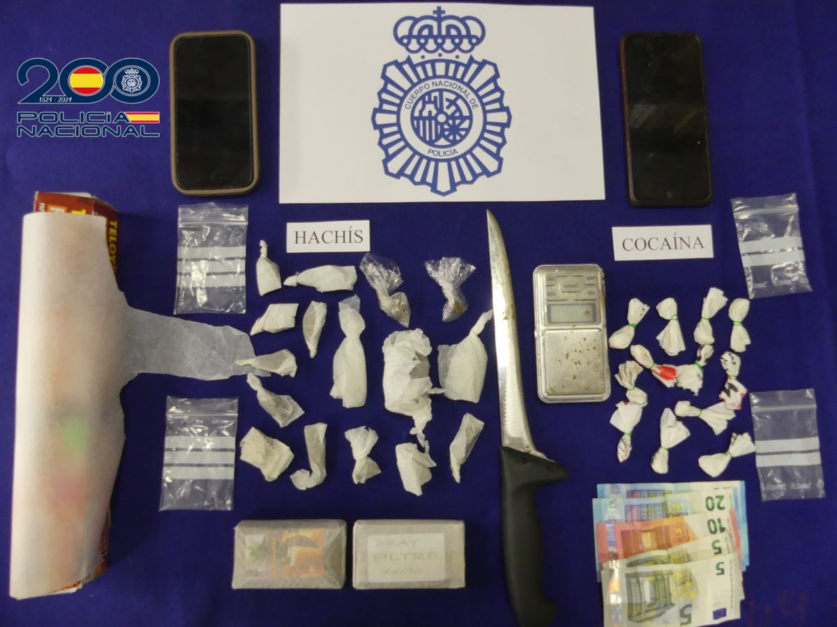 Detenidos en Béjar con hachís y cocaína para su venta
