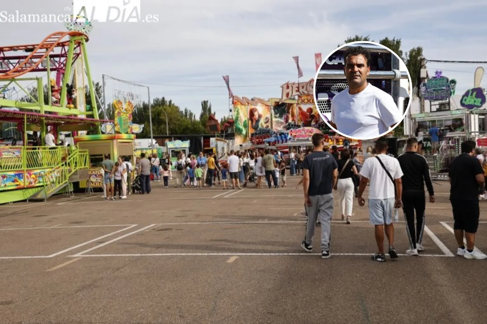 Foto de archivo de las atracciones en el Recinto Ferial de La Aldehuela 