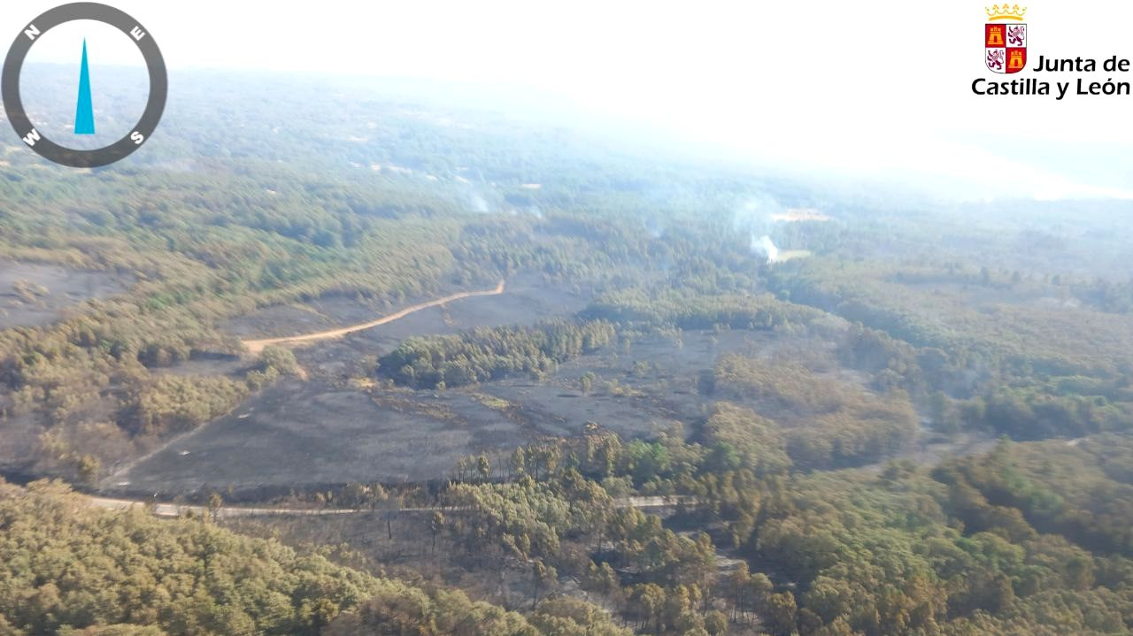 Fuegos en Salamanca: controlado el de La Alberca, preocupa el de Hervás