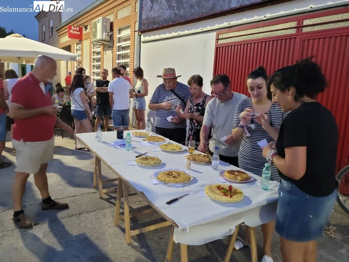Concurso de tortillas celebrado el domingo en Cantaracillo