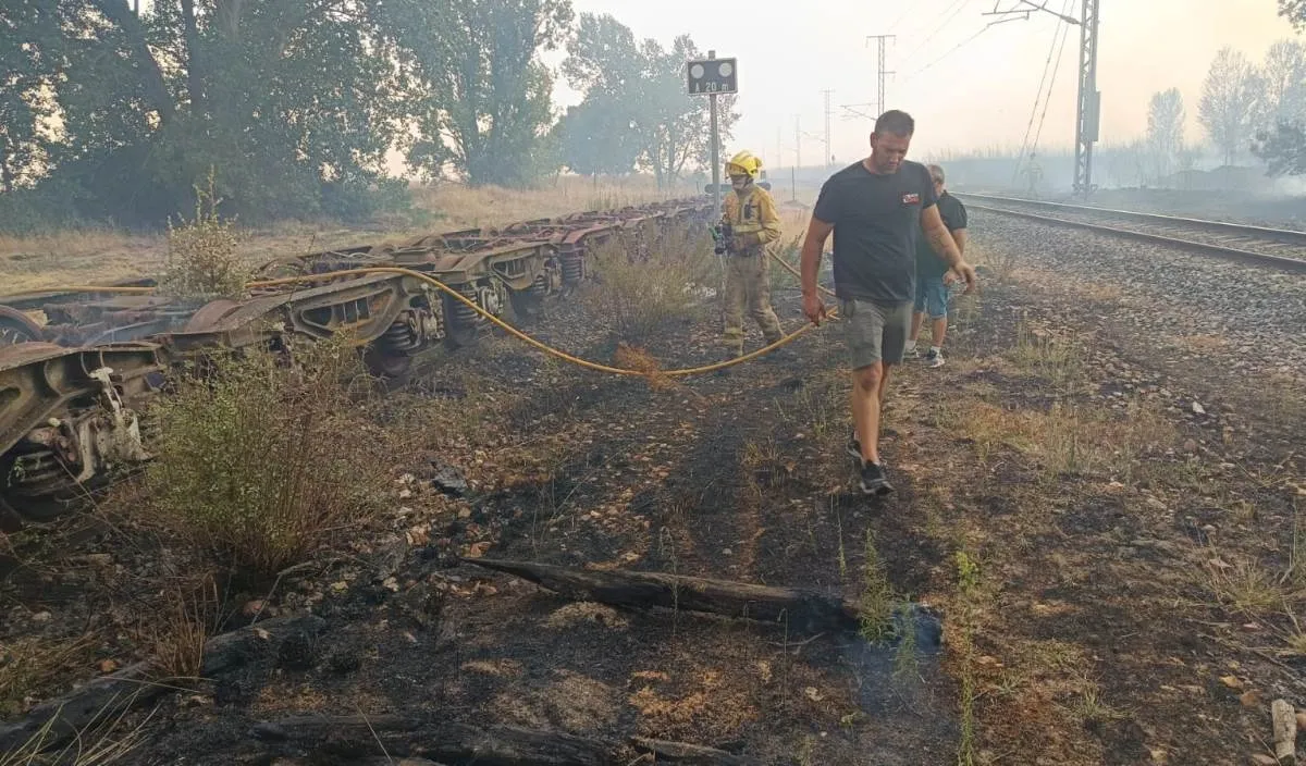 Foto 2 - Declarado un incendio con &Iacute;ndice 2 de Gravedad Potencial en el coraz&oacute;n del Campo Charro