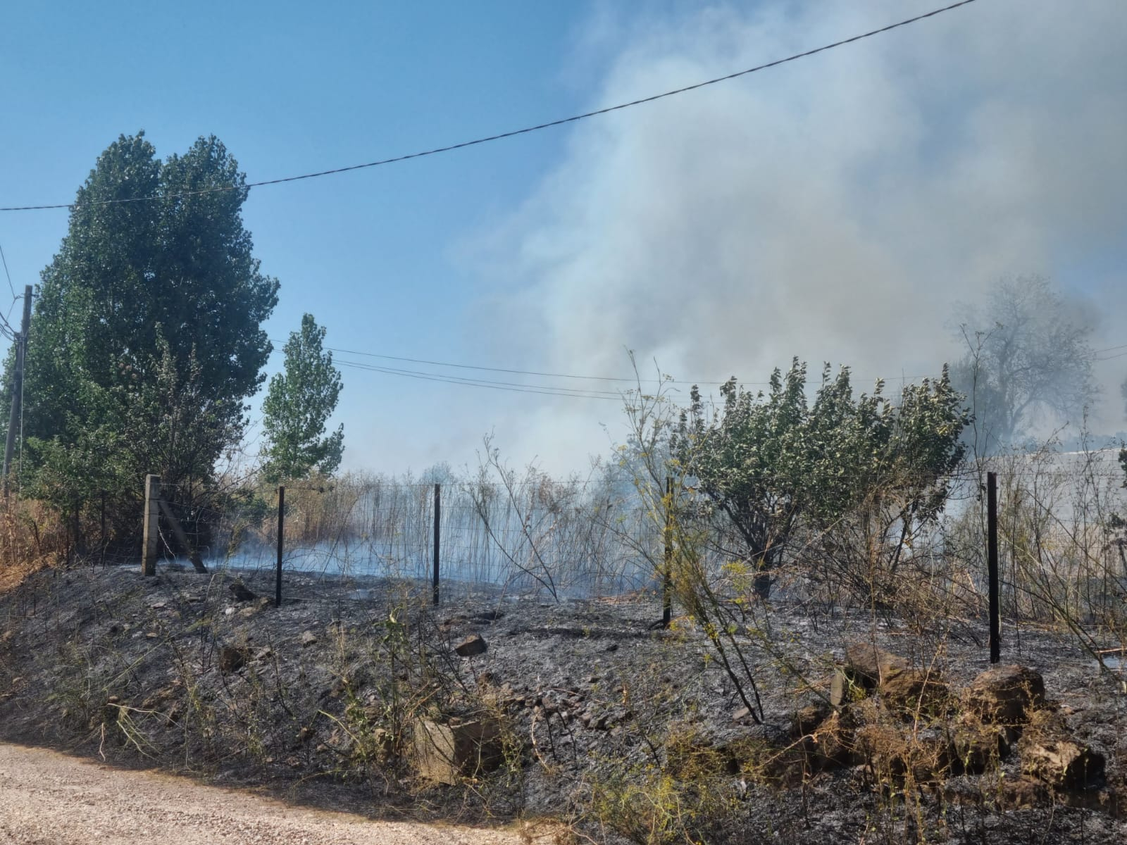 Registrado un incendio forestal en la zona de las Huertas de Santa Cruz de Ciudad Rodrigo