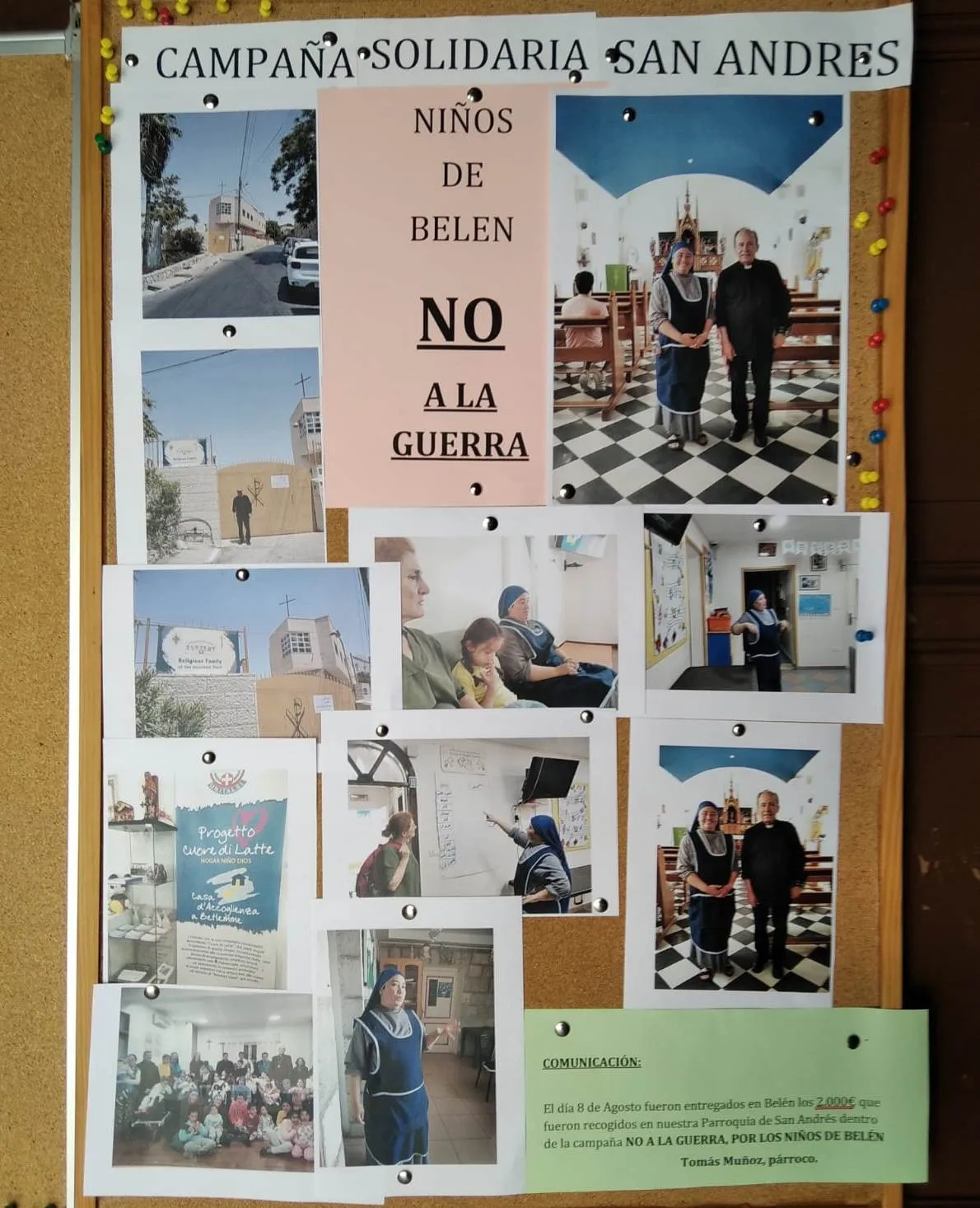 Foto 4 - Entregados en Bel&eacute;n los 2.000&euro; recaudados en la campa&ntilde;a de Adviento de San Andr&eacute;s