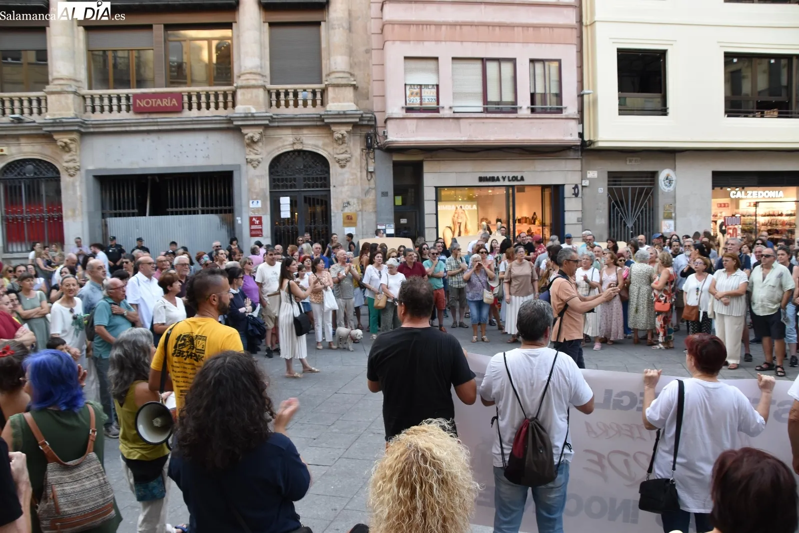 Manifestación en la Plaza del Liceo | FOTOS: Miguel González 