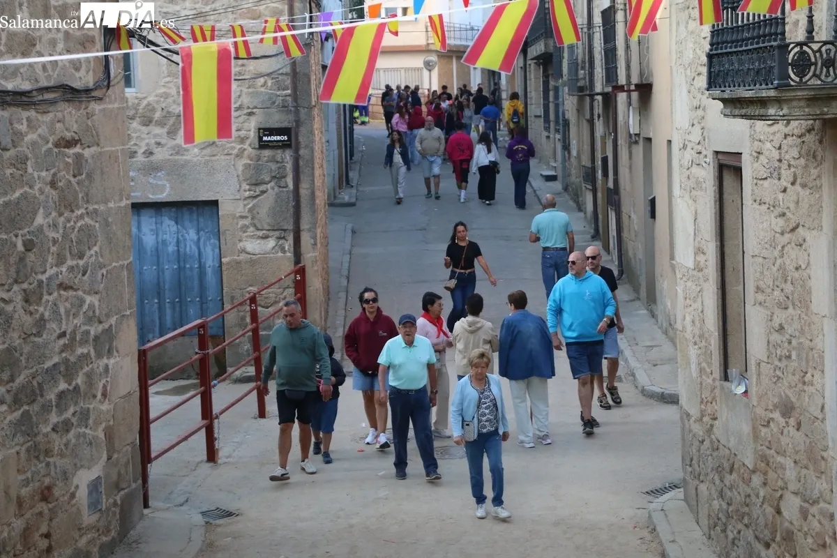 Encierro de Rollanejo, primero de las fiestas de Aldeadávila 2025 / CORRAL 