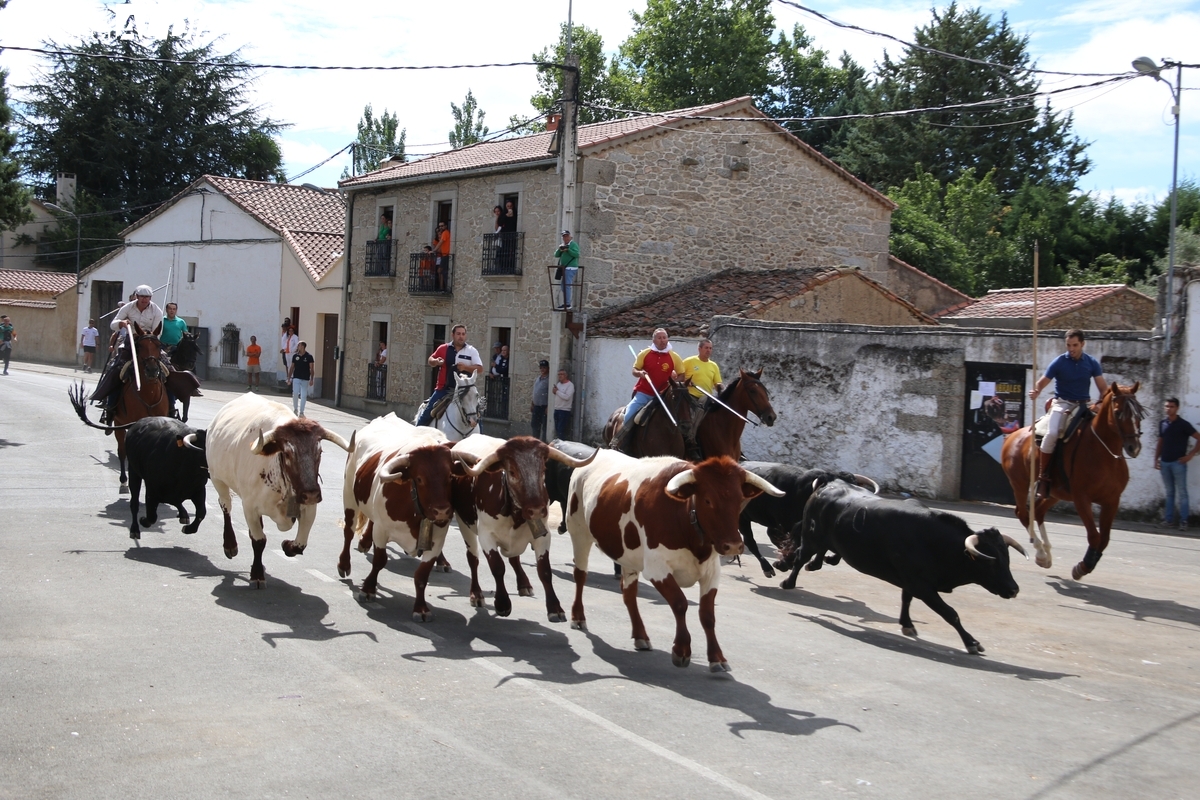 Encierro a caballo en Villavieja de Yeltes