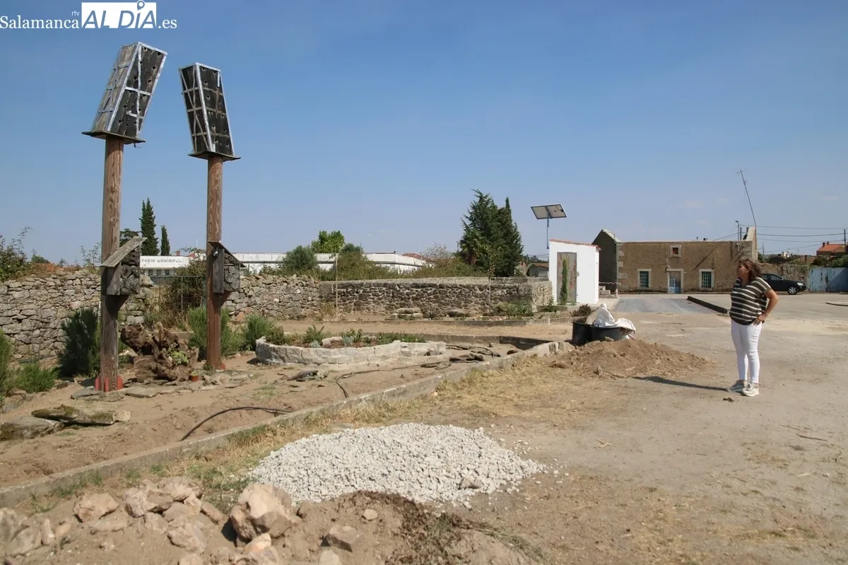 Estado en el que está quedando la zona del antiguo depósito de agua tras las obras / CORRAL