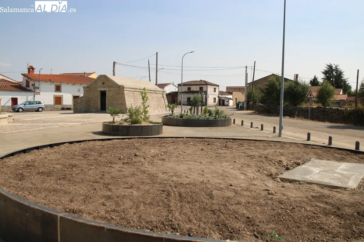 Estado en el que está quedando la zona del antiguo depósito de agua tras las obras / CORRAL