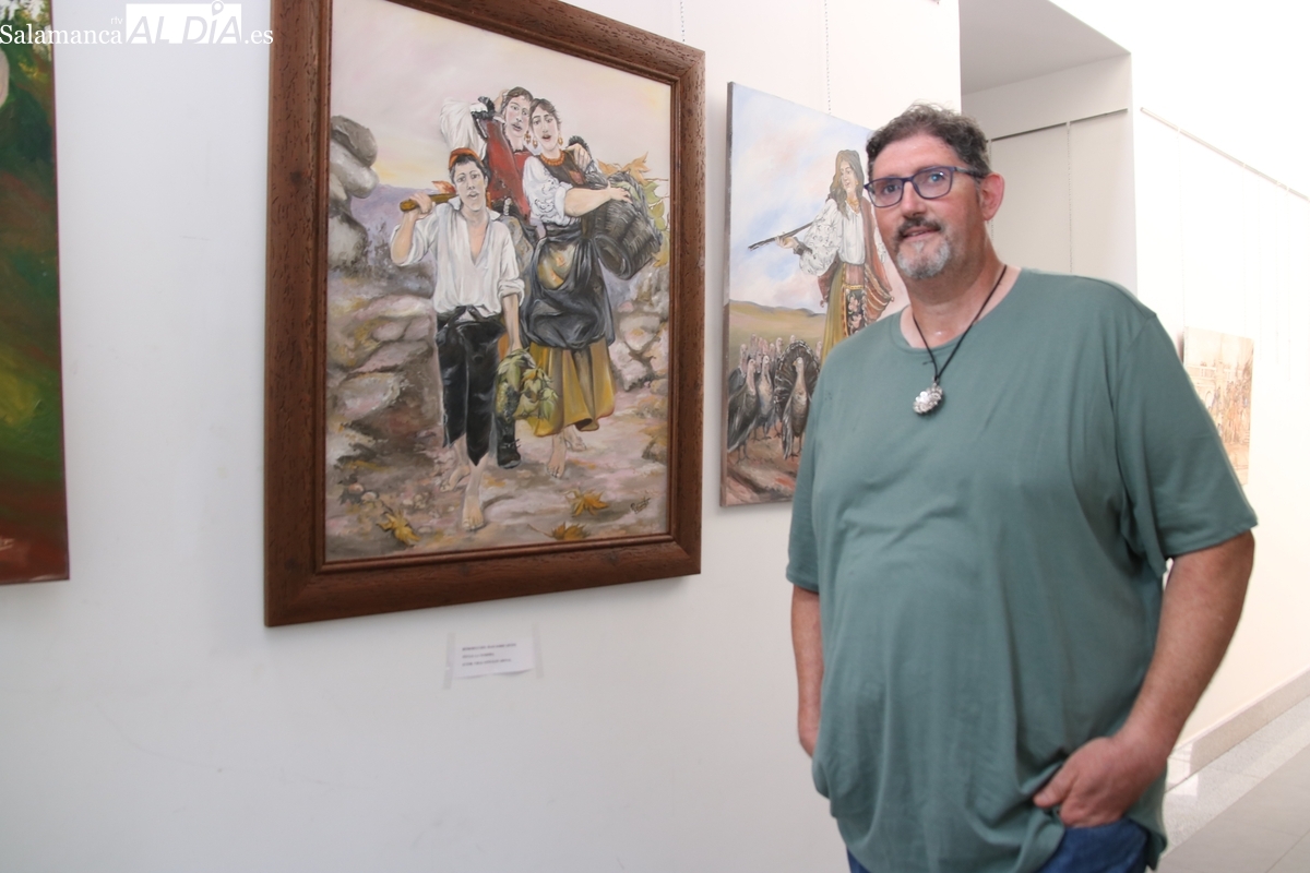 Roberto Vicente: exposición de pintura y artesanía en Vitigudino