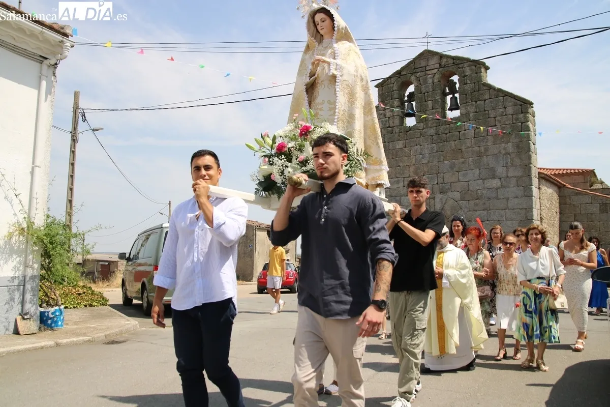 Procesión de la Virgen de las Nieves en Majuges este 5 de agosto / CORRAL