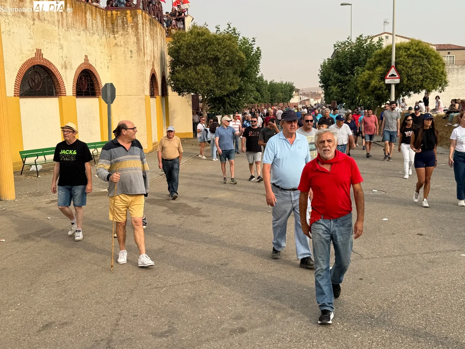 Encierro a caballo en Macotera