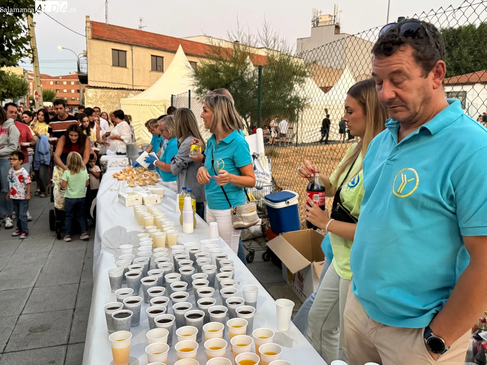 Degustación de patatas meneás en Peñaranda