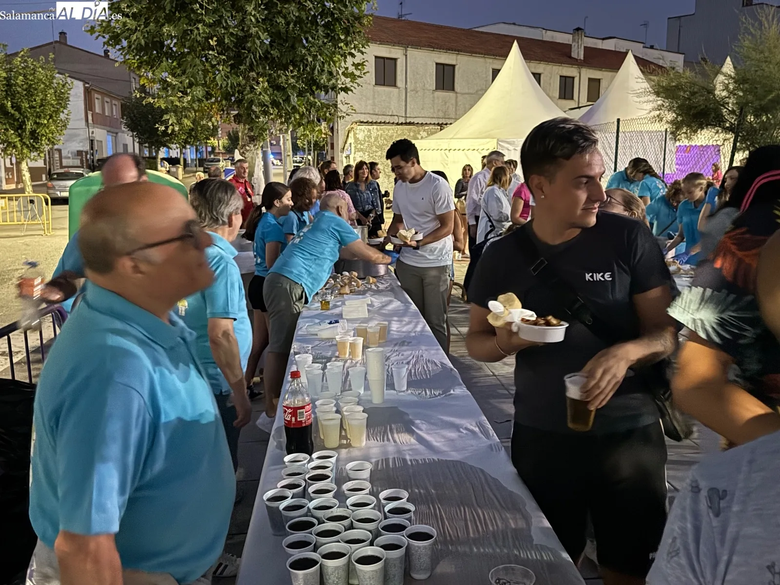 Degustación de patatas meneás en Peñaranda