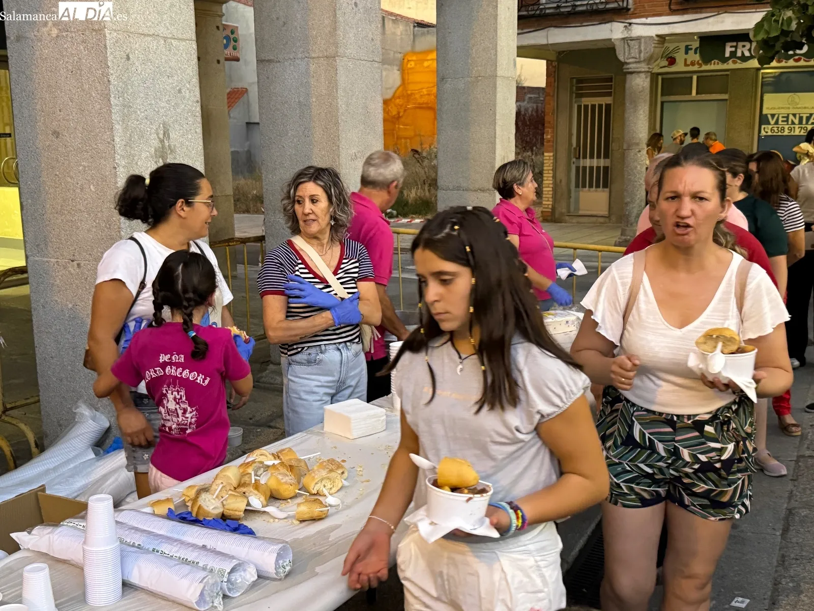 Degustación de la carne de novillo en Peñaranda