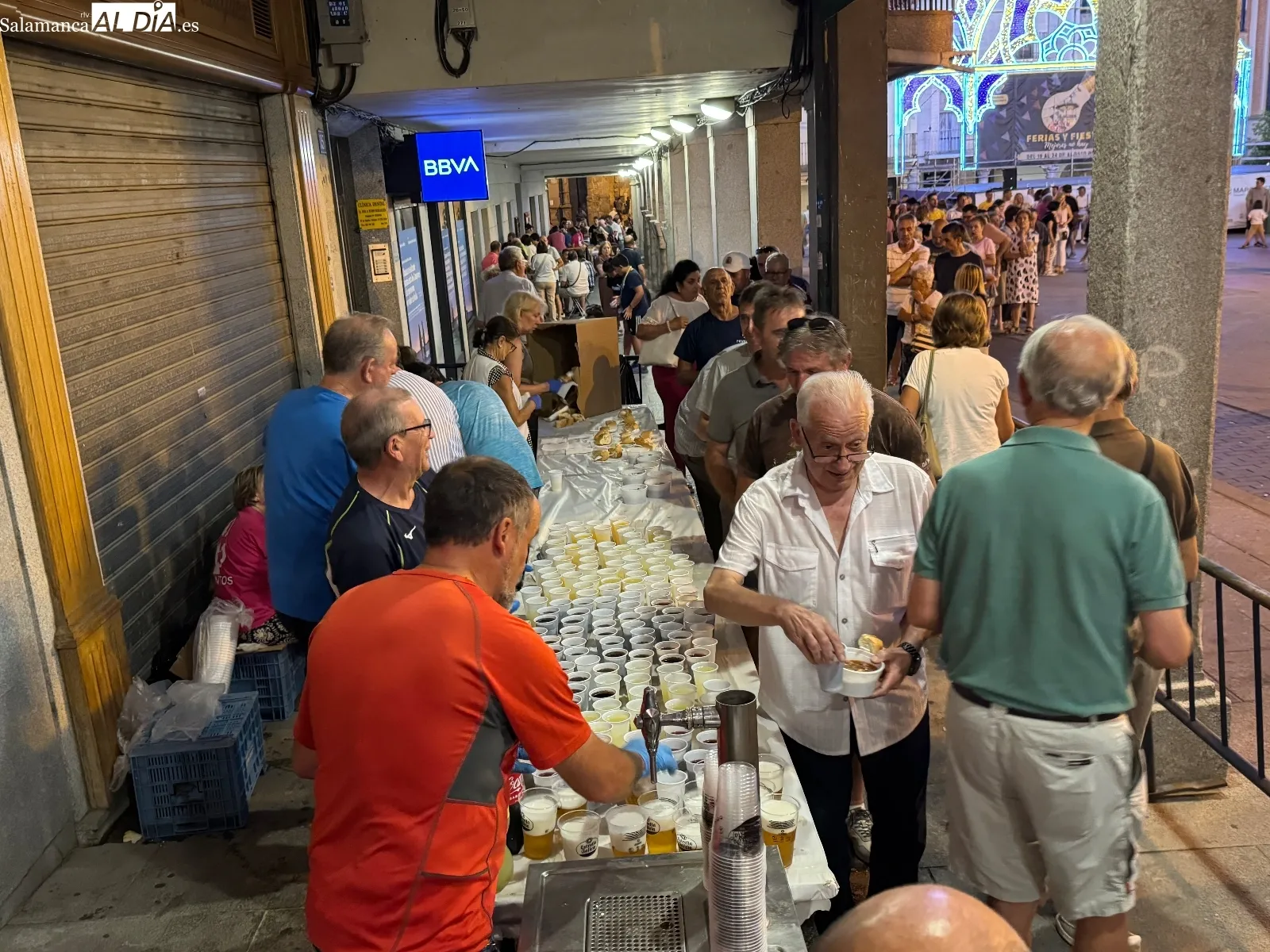 Degustación de la carne de novillo en Peñaranda