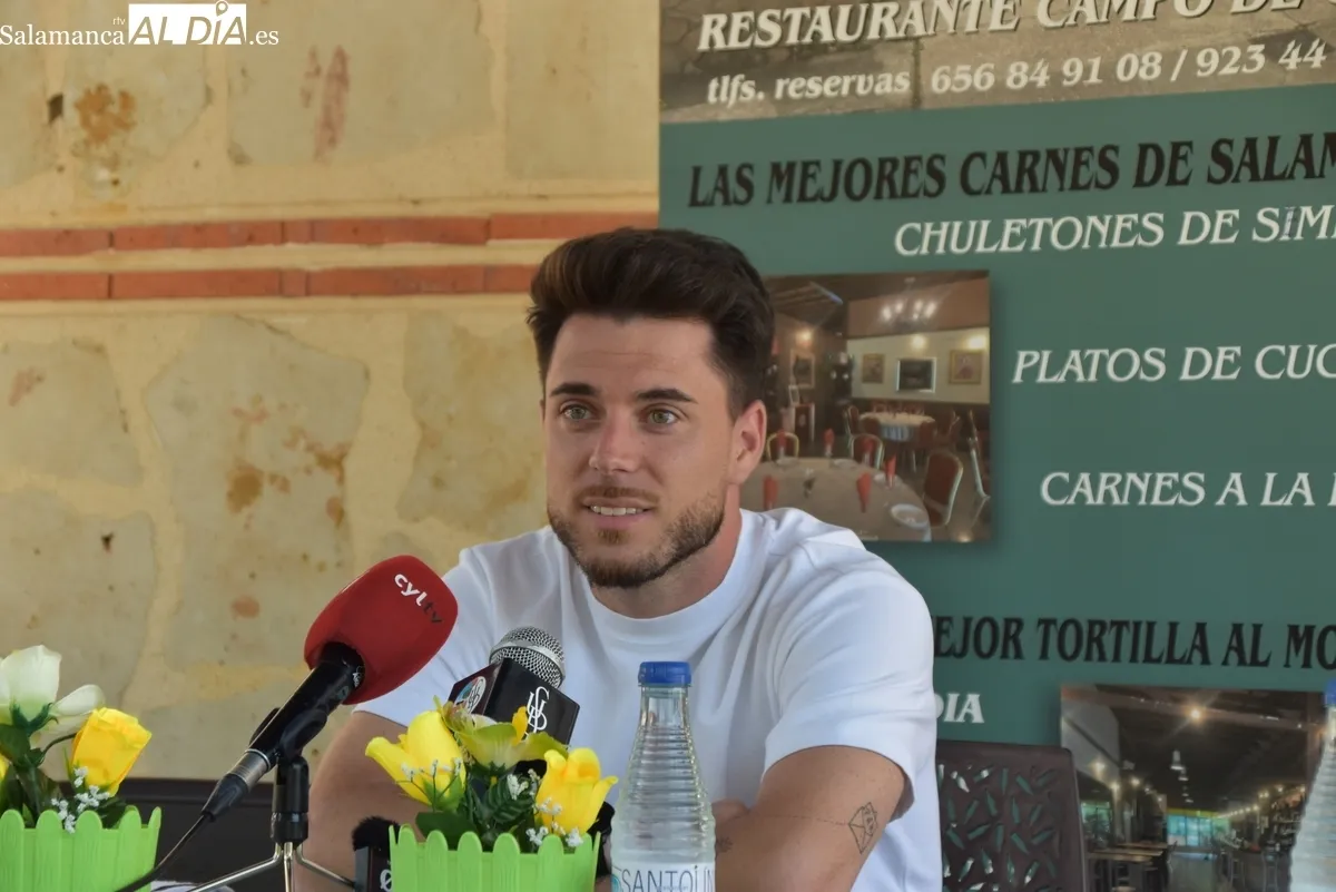 Presentación de Leo Mendes, Aimar Barrera, Jose Lara y Sergio Rivas como jugadores del Salamanca UDS. Fotos de Miguel González