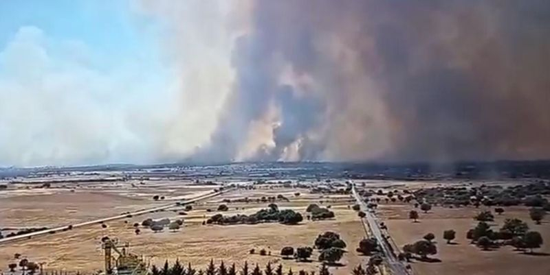 La amenaza del fuego se extiende por Salamanca: activada la alerta máxima en La Sagrada