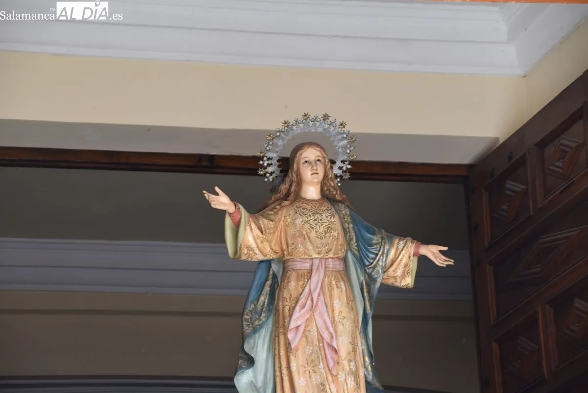 Procesión en honor a Nuestra Señora de La Asunción en Guijuelo. Fotos: Miguel González