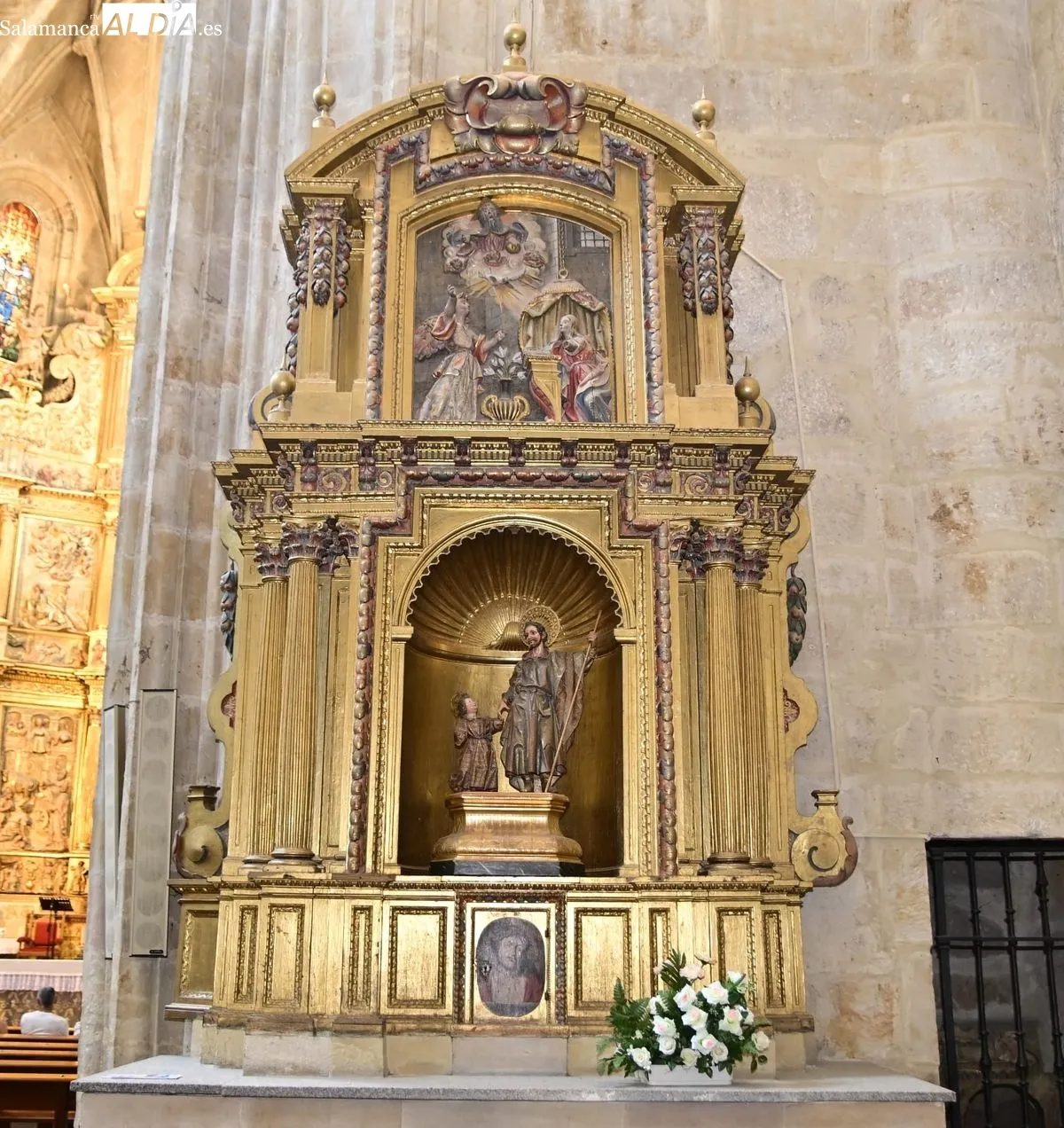 Visita teatralizada en la iglesia de Sancti-Spíritus incluida en el programa la ‘Constelación de Retablos Barrocos’