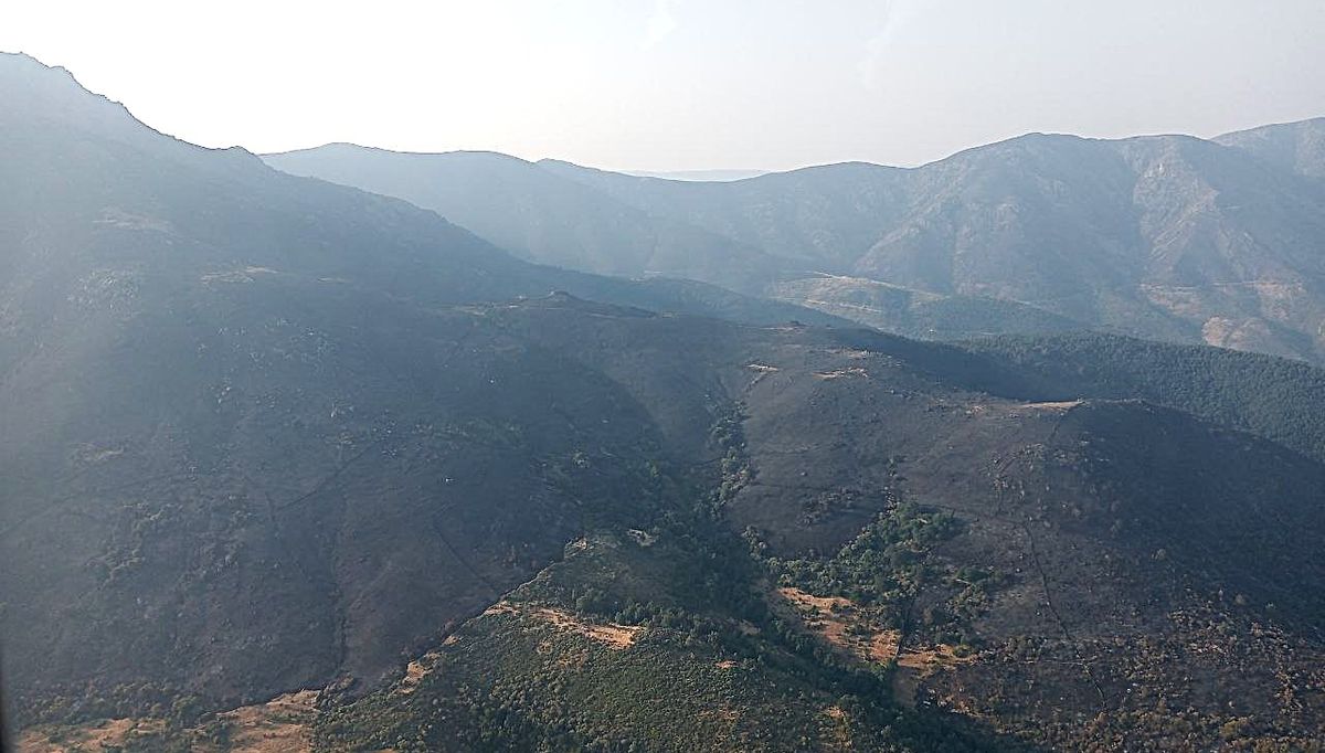 Incendio de Candelario: controlado el fuego en Salamanca