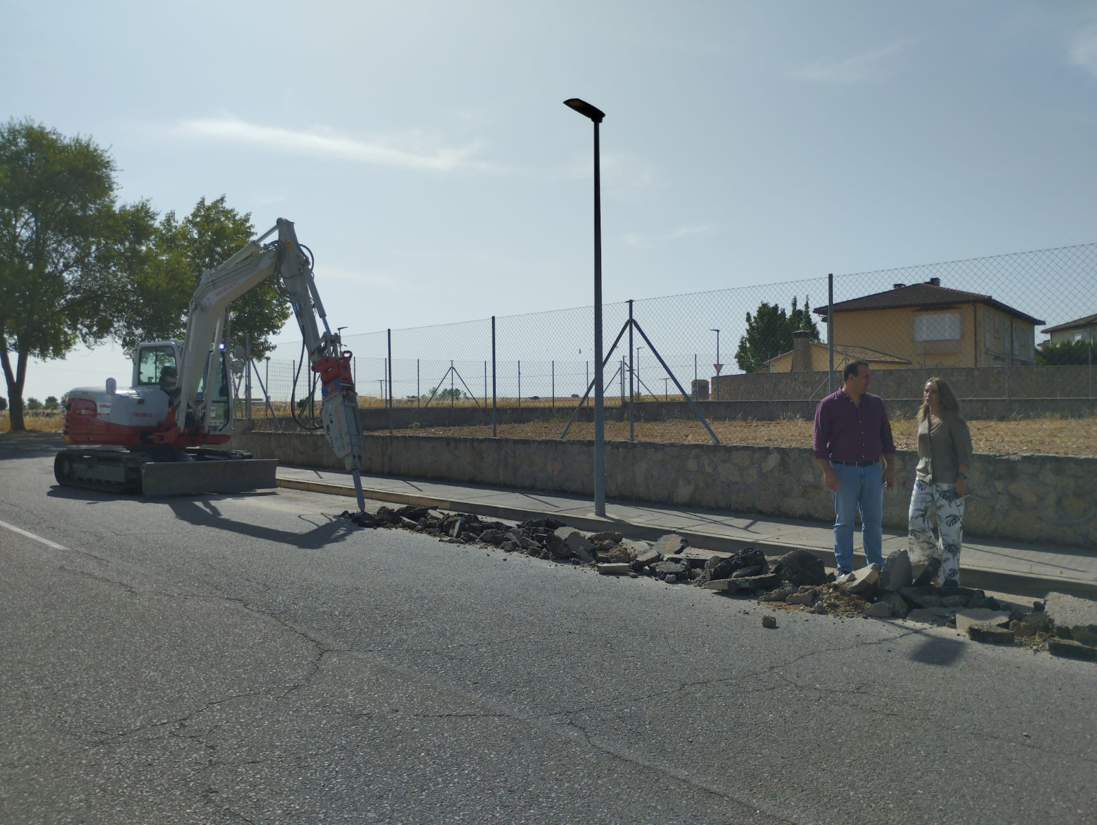 Obras en Santa Marta: renuevan la red de Valdelagua