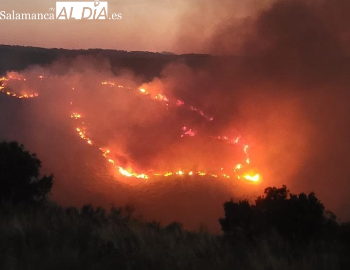 Incendio en Portugal pone en alerta a Sobradillo y Las Arribes