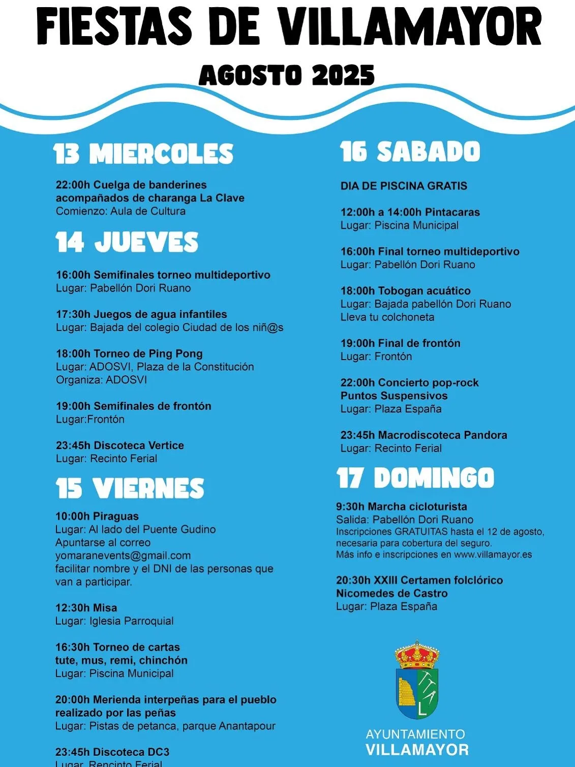 Foto 2 - Todo listo para celebrar las fiestas de agosto de Villamayor 