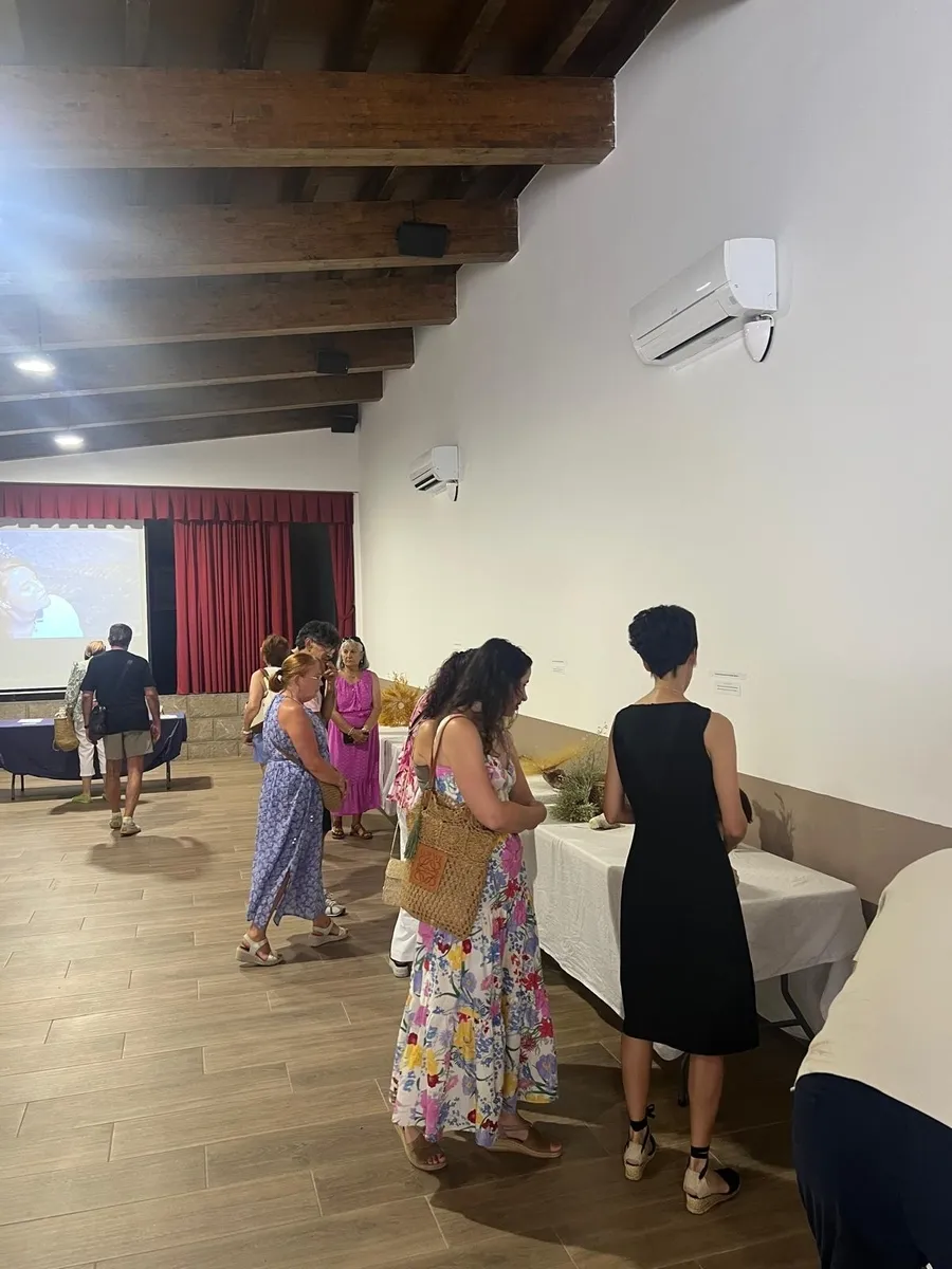 La exposición puede verse hasta mañana lunes en el teatro salón multiusos de La Zarza de Pumareda  