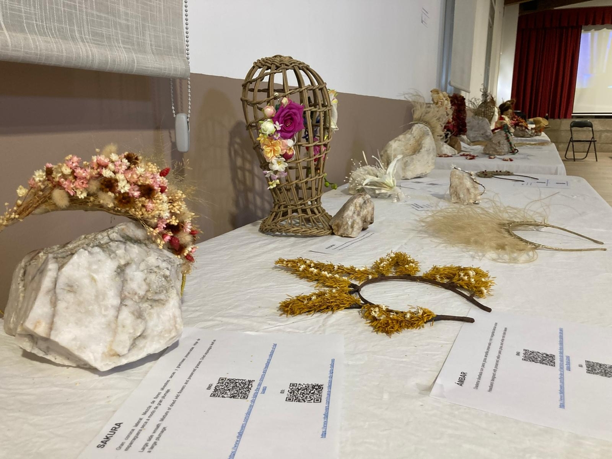 Exposición floral de Rita Flowers en La Zarza de Pumareda