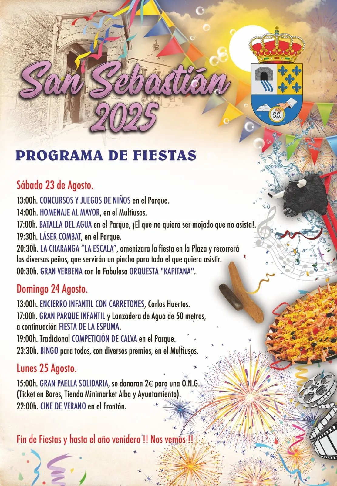 Foto 3 - Cip&eacute;rez se viste de fiesta para honrar a San Sebasti&aacute;n con un completo programa del 21 al 25 de agosto