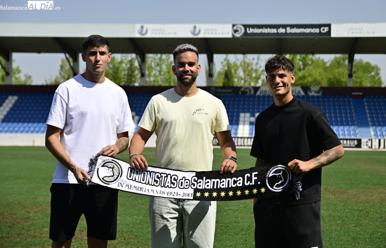 Unionistas presenta a sus fichajes Álvaro Santiago y Jan Encuentra