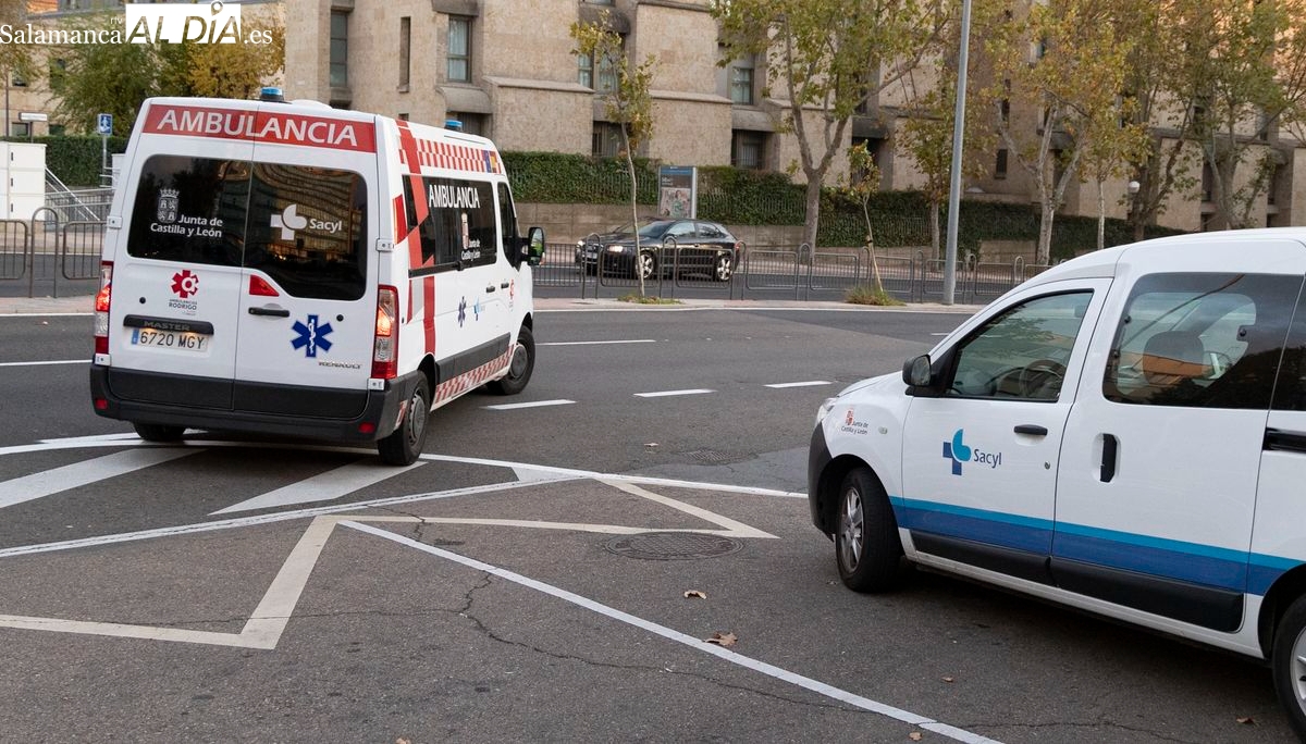 Dos heridos en un accidente de tráfico en la calle Bientocadas de Salamanca