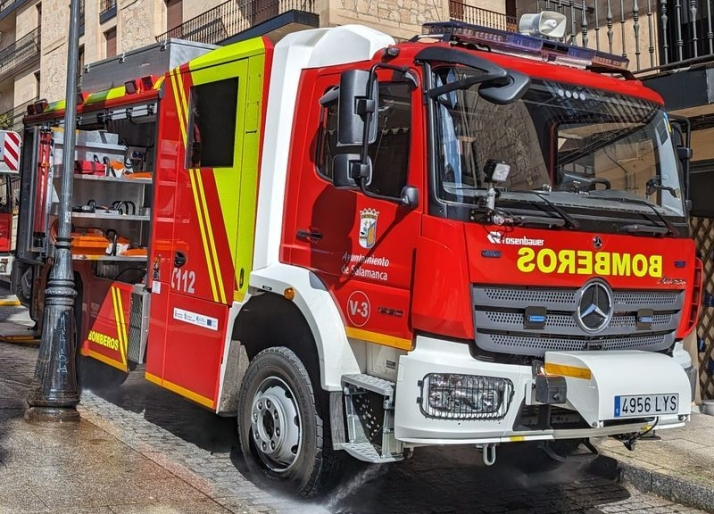 Incendio en Salamanca: una mujer intoxicada por una sartén
